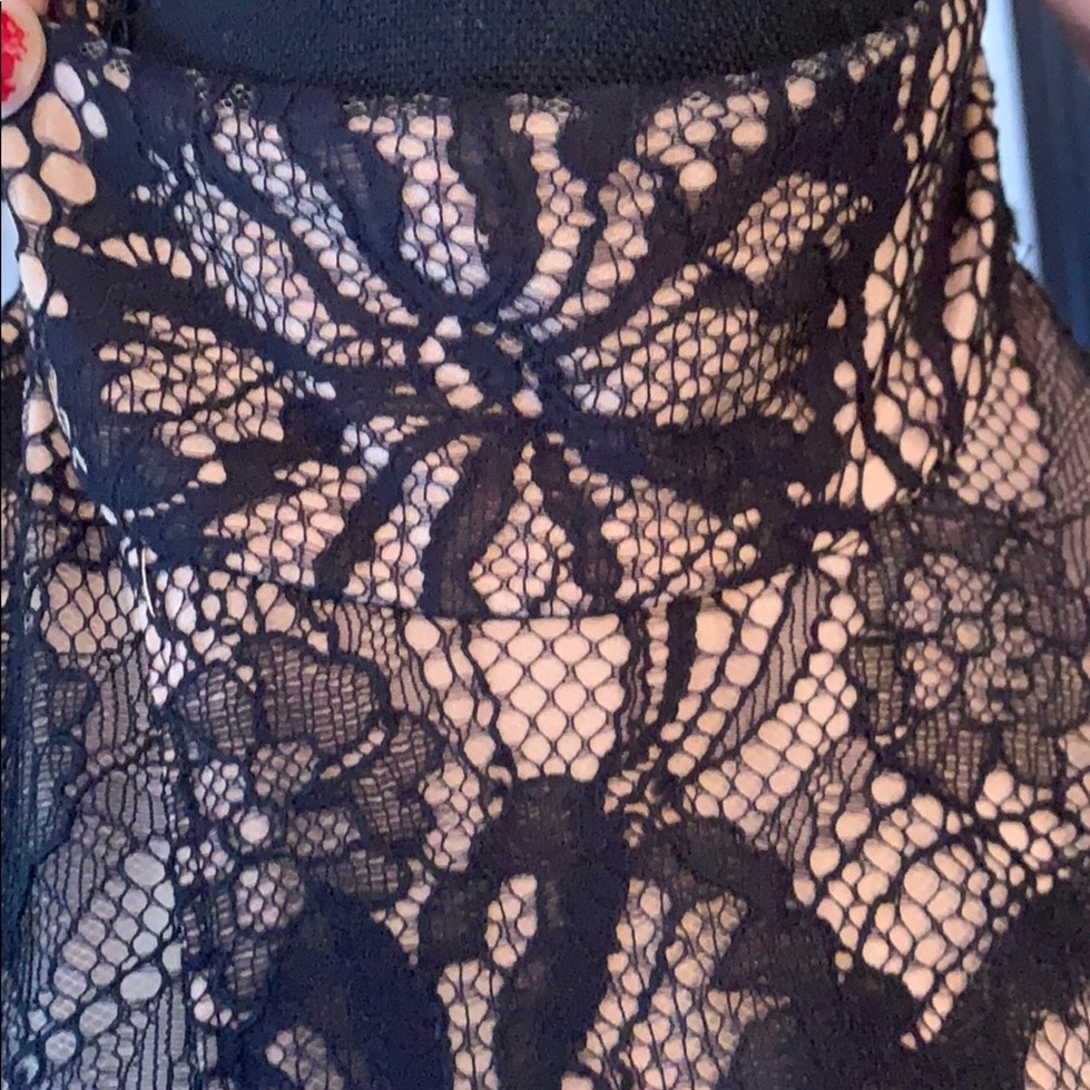 Alexis Black Lace Jumpsuit NWT - Picture 4 of 10